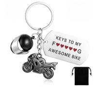 Hicarer 1 Pc Boat Owner Keychain Keys to My Awesome Boat Pendant Funny Ship Lover Gift for Fisherman shipowner Christmas gift, Silver, 1.2 inches/ 3 cm