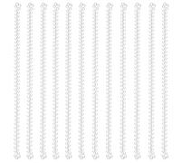 Hicarer 100 Pcs White Faux Pearl Necklaces Bulk White Beaded Necklaces 31.5 Inch for Women Girls Mardi Gras Wedding Bridal Birthday Tea Party Decorations