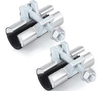 Hicarer 2 Pack 1/2 Inch Pipe Repair Clamp, 3” Long, Single Bolt | Stainless Steel Pipe Repair Clamps Kit, Against Rust and Corrosion, Designed for Use on Steel and Plastic Pipes