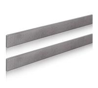 Hicarer 2 Pcs 2 x 1/4 x 24 Inch Steel Flat Bar Metal Stock Hot Rolled Steel Plate Solid Plain Metal Flat Bar Stock