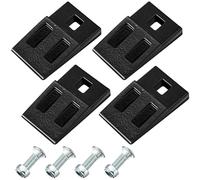 Hicarer 8 Pack 3 Point Auger Cutting Edge with Screw Square Hole Replacement Auger Teeth with Hardware for Most Heavy Duty 3 Point Post Hole Digger