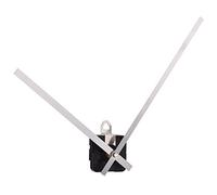 Hicarer 9.8 Inch Quartz Clock Mechanism Kit Battery Powered Clocks Hands High Torque Long Shaft Clock Movement Mechanism with Straight Hands for Replacement Wall Repair Parts DIY Crafts Art Decor