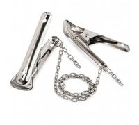 Hicarer Pipe Duct Holder Duct Stretcher Tool Ductboard Clamp Temporary Support Tool 20 Lbs with a Stainless Steel Chain for HVAC Vent Installation Fits Joist Secure Grip for Residential Workload