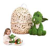 HICAS Dinosaur Egg Hatching Plush Stuffed Animal, Super Soft Dinosaur Plushies Hug Pillow, 20 cm(Dino)+25 cm(Egg), Perfect for Kids Boys Girls Birthday Present