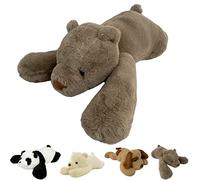 HICAS Weighted Plush Toy,Weighted Stuffed Animals Plushies Toy for Anxiety and Stress Relief,Soft Cute Hugging Throw Pillow Doll Brown Bear,60cm/23.6inch,1.5kg