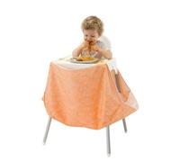 HiCatcher Universal Food Catcher for High Chairs - 4-Leg High Chair Compatible (Orange)
