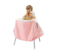 HiCatcher Universal Food Catcher for High Chairs - 4-Leg High Chair Compatible (Pink)