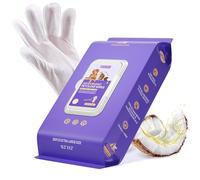 HICC PET Dog Wipes Cleaning Deodorizing, Nourish Fur and Eliminate Odors, Hypoallergenic Pet Bath Gloves Wipes with Coconut Oil, Cat Cleaning Wipes for Daily Care and Traveling