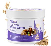 HICC PET Itch Relief Wipes for Dogs & Cats, Rapidly Relieves Itching, Soothes Hot Spots and Skin Irritations, Hypoallergenic Hot Spot Treatment Cleaning Wipes, Alleviate Dry Itchy Skin - 100 Count