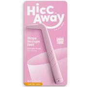 HiccAway Hiccup Straw - Stops Hiccups Naturally & Fast - As Seen On Shark Tank - Clinically Proven Relief for All Ages, Children & Adults - Safe, Lightweight, & Reusable 1 Pack (Pink)
