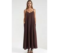 Hiccup Women's A-Form Maxi Dress in Chocolate | Size: XL Hiccup Chocolate XL