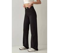 Hiccup Women's Straight Leg Denim Jeans in Black | Size: Small Hiccup Black S