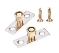 Hicello 2Pcs Sliding Door Guide Ø10mm Metal Locator Stopper Roller Door Guide Sliding Door Bottom