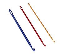 Hicello 3 Pcs 2.75mm 4.0mm 6.0mm Knooking Crochet Aluminium Crochet Hook DIY Knit Tool With An Eye Knitting Knook Sewing Needles Crochet Hook