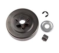 Hicello 6-Teeth Sprocket Clutch Drum 3/8" Pitch for STIHL 017 018 021 MS170 MS171 MS180 MS181 MS211 MS210 MS230 MS250 Replacement Sprocket Washer E-Clip Bearing for STIHL 6T Chainsaw