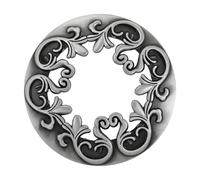 Hicello Antique Silver Candle Topper Lid for Small Jar Candle Only | Metal Candle Topper help Candle Jars Burn Evenly | Candle Accessoire | Candle Cover Illuma Lid for Jar Candle