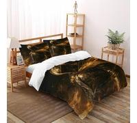HICENST Armor Flame Bedding Set Theme Bedspread Gothic Themes Duvet Cover Set Microfiber Comforter Cover Universal for All Seasons Pillowcase Super King(260x220cm)