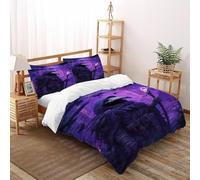 HICENST Plague Doctor Bedding Set 3D Digital Printing Gothic Themes Duvet Cover Set Pillowcase Microfiber Quilt Cover Suitable for Family,couple,children Super King(260x220cm)