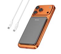 Hichain Magnetic Portable Charger for iPhone, Wireless Power Bank 5000mAh Magnetic Charger for iPhone 17 16 15 14 13 12 Series, Magnetic Safe Charging with 60W USB C Charge Cable - Dark Grey