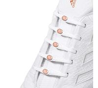 HICKIES Unisex No Tie Laces White/Rose Gold One Size One Size, White/Rose Gold, One size