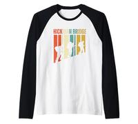 Hickman Bridge Utah Hiking Retro Mountain Climbing Adventure Raglan Baseball Tee