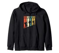 Hickman Bridge Utah Hiking Retro Mountain Climbing Adventure Zip Hoodie
