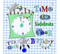 HICKORY DICKORY DOCK TIME TO CELEBRATE YOUR BIRTHDAY GREETING CARD