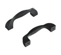Hickory Hardware H076015-BI-10B Twist Collection Pull 3 Inch Center to Center Black Iron (10 Pack)