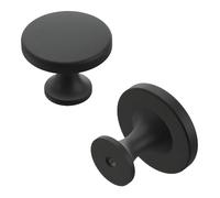 Hickory Hardware H076698-BI-10B Forge Round Knob, Black Iron, 1-3/8 Inch Diameter