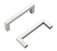 Hickory Hardware Heritage Designs Contemporary Pull 3-3/4 Inch (96mm) Center to Center Satin Nickel Finish (10-Pack)