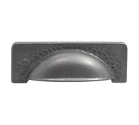 Hickory Hardware P2174-BI Craftsman Cabinet Cup Pull, 3.78-Inch, Black Iron