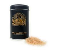 Hickory Smoked Salt (Coarse) | Cut to the Smoke | Award Winning | Triple smoked for rich flavor |150g refillable Tin Shaker | Durable anti-scuff label | no artificial preservatives | Pack of 1
