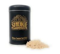 Hickory Smoked Salt (Fine) | Cut to the Smoke | Award Winning | Triple smoked for rich flavor |150g refillable Tin Shaker | Durable anti-scuff label | no artificial preservatives | Pack of 1