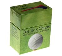 Hickoryville Tee Box Chaos - Waterproof Golf Card Deck | 105 Cards with Power Ups, Challenges & Attacks | Intensify Golf Game with Friends | 2-4 Players