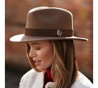 Hicks & Brown x Fairfax & Favor Waveney Fedora - Camel - Size: Small