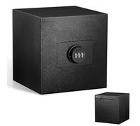 hicocool Money Bank for Adults Password Piggy Bank Stainless Steel Reusable Adult Metal Piggy Bank with Lock Savings Bank (15 cm, Black)