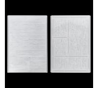 HICOHAND 3D Embossing Folder, 2 PCS Plastic Tree Pattern Texture Embossing Stencil Template Molds DIY Paper Card Decorating Mold for Scrapbook Photo Album DIY Handmade Art Crafts