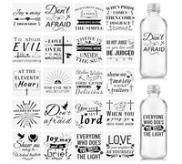 HICOHAND Cup Wraps Sticker, 20 Sheets Transfer Cup Wrap Stickers Bible Verse UV DTF Transfer for Mug Glass Water Bottle Crafts