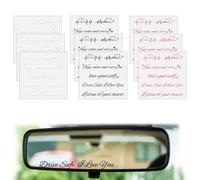 HICOHAND Drive Safe Love Yourself Rearview Mirror Decals, 9 Sheets Inspirational Waterproof Car Rear View Mirror Sticker Decals for Car Window Water Bottle Laptop