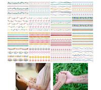 HICOHAND Easter Glitter Tattoos, 16 Sheets Easter Eggs Bunny Stripe Temporary Tattoos Decorations for Girls Body Face Holiday Festival Birthday Party Decorations Gifts