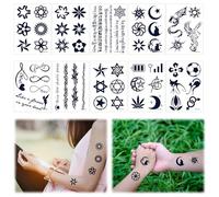 HICOHAND Juice Ink Temporary Tattoo Stickers, 10 PCS Lasting 1-2 Weeks Tattoo Stickers Permanent for Adults Woman Realistic Temporary Tattoo Stickers