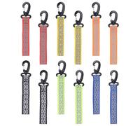 HICOHAND Mixed Color Reflective Safety Rope Set, 12pcs Multi Color Reflector Cord High Visibility Drawstring Night Running Cycling Gear Outdoor Use