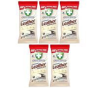 Leather Surface Wipes 4-in-1 Conditioning Dirt Grime Protect Wipes - Suitable For All Leather Surfaces Including Shoes, Bags, Chairs and Sofas - 350 Wipes