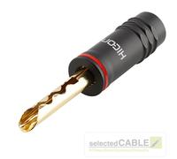 Hicon Banana Plug Lamellae Hollow Banana Contact Cable up to 6mm² | HI-BM13-RED