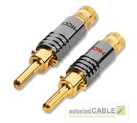 Hicon Hi-Bm08 Banana Plug Up To 7mm Gold-Plated 2-Pack Rrp 28,60€ Black Red