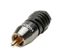 Hicon HI-CM03-NTL RCA Connector Plug Straight 2 Pins Black/White 1...