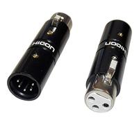 Hicon HI-X3X5-FM XLR Adaptor XLR Female to XLR Male 1 Piece