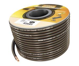 Hicon HIE-225-1000 Speaker Cable 10m 2x2.50mm² Black Fine-Wire Cu-...