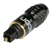 Hicon Toslink Connector Plug, Optical Signal, Black, 1 Pin