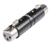 Hicon XLR Adapter, Socket-Socket, 1 Piece, Durable Design